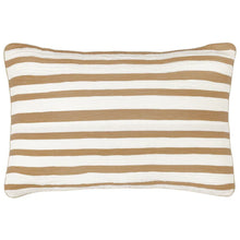 Load image into Gallery viewer, Woven Stripe Cotton Cushion Cinnamon
