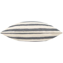 Load image into Gallery viewer, Woven Stripe Cotton Cushion Dusk Blue
