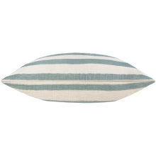 Load image into Gallery viewer, Woven Stripe Cotton Cushion Eucalyptus

