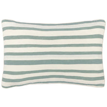 Load image into Gallery viewer, Woven Stripe Cotton Cushion Eucalyptus
