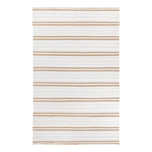 Load image into Gallery viewer, Woven Stripe 100% Cotton Bedspread Cinnamon

