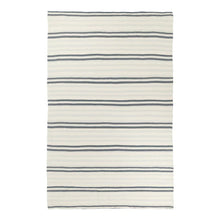 Load image into Gallery viewer, Woven Stripe 100% Cotton Bedspread Dusk Blue
