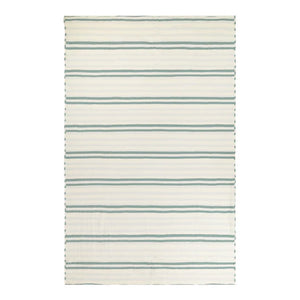 Woven Stripe 100% Cotton Bedspread Eucalyptus