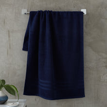 Load image into Gallery viewer, Zero Twist Towel Range - Navy Blue
