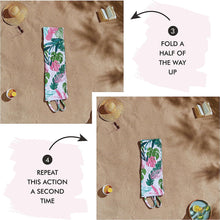 Load image into Gallery viewer, Tropical Palm Beach Towel in a Bag
