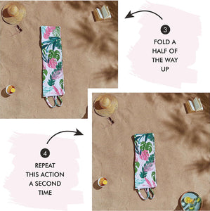 Tropical Palm Beach Towel in a Bag