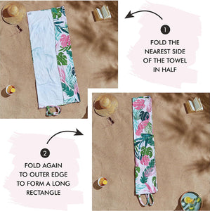 Tropical Palm Beach Towel in a Bag