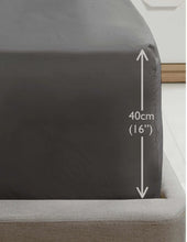 Load image into Gallery viewer, Extra Deep Fitted Sheet - Charcoal
