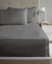 Load image into Gallery viewer, Extra Deep Fitted Sheet - Charcoal

