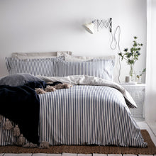Load image into Gallery viewer, Hebden Navy/Grey Duvet Set

