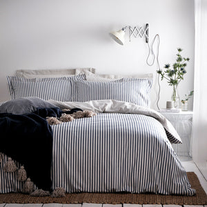 Hebden Navy/Grey Duvet Set