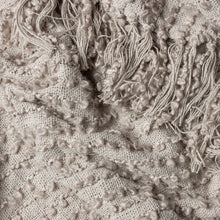 Load image into Gallery viewer, Bobble Woven Throw - Stone
