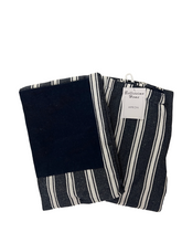 Load image into Gallery viewer, Navy Stripe 4 Piece Kitchen Bundle

