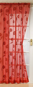 Sicily Red Voile Panel