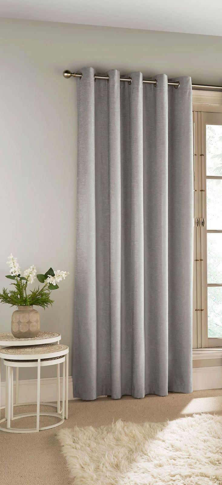 Savoy Grey Door Curtain