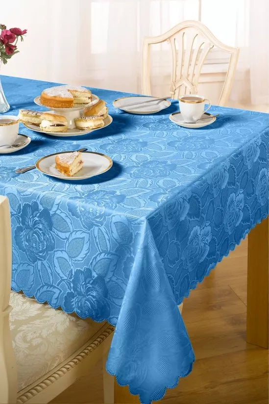 Damask Rose Blue Napkins (Pack of 4)