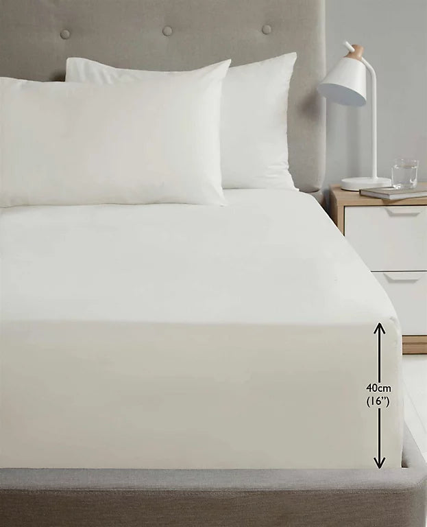 Extra Deep Fitted Sheet - Cream