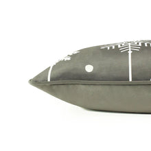 Load image into Gallery viewer, Let it Snow Velvet Cushion cover - Grey
