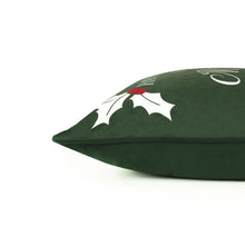 Load image into Gallery viewer, Merry Christmas Velvet Cushion cover- Green
