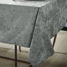 Load image into Gallery viewer, Crushed Velvet Table Linen Range - Silver
