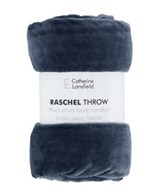 Load image into Gallery viewer, Extra Large Raschel Super Soft Fleece Throw - Navy
