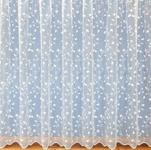 355 White Net Curtain