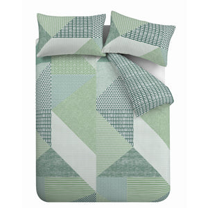 Larsson Geo Green Duvet Set