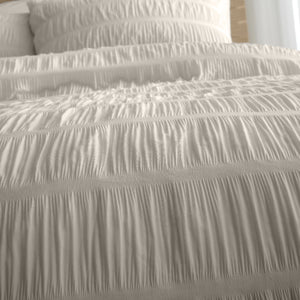 Seersucker Duvet Set - Natural