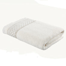 Load image into Gallery viewer, Diamond Fringe Natural Towel Range
