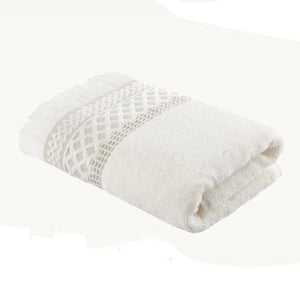 Diamond Fringe Natural Towel Range