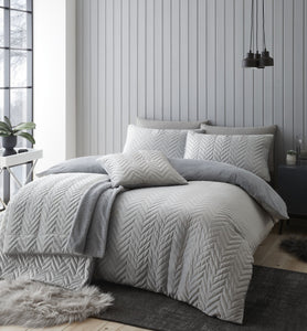 So Soft Velvet Zig Zag Pinsonic Duvet Set