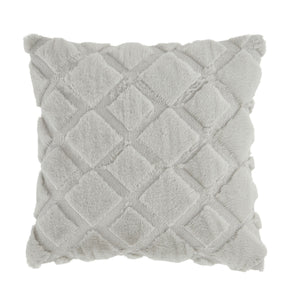 Cosy Diamond Filled Cushion - Silver