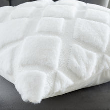 Load image into Gallery viewer, Cosy Diamond Filled Cushion - White
