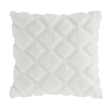 Load image into Gallery viewer, Cosy Diamond Filled Cushion - White
