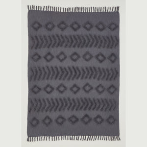 Kabeli Tufted Charcoal Throw