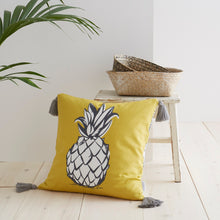 Load image into Gallery viewer, Tupi Pineapple Filled Outdoor Cushion
