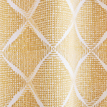 Load image into Gallery viewer, Geo Textured Diamond Eyelet Curtains - Ochre
