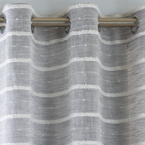 Antigua Grey Eyelet Voile Panel
