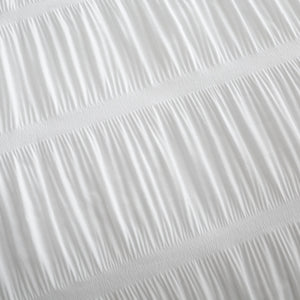 Seersucker Duvet Set - White
