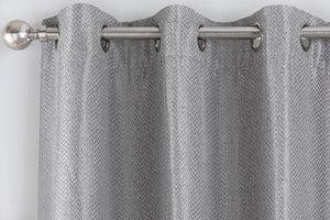 Bondi Grey Eyelet Curtains