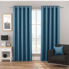 Load image into Gallery viewer, Bondi Teal Eyelet Curtains
