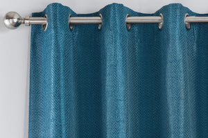 Bondi Teal Eyelet Curtains
