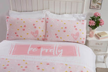 Load image into Gallery viewer, *Be Pretty Blush Pink Duvet Set (DOUBLE)
