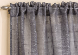 Casablanca Grey Slot Top Voile Panel