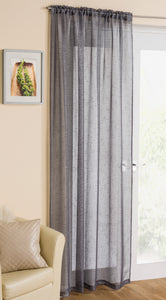 Casablanca Grey Slot Top Voile Panel