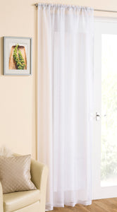 Casablanca White Slot Top Voile Panel