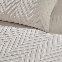 Load image into Gallery viewer, *Chevron Stone Cotton Duvet Set (SINGLE)
