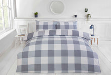 Load image into Gallery viewer, Chambray Blue Eco Friendly Duvet Set
