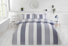 Load image into Gallery viewer, Chambray Blue Eco Friendly Duvet Set
