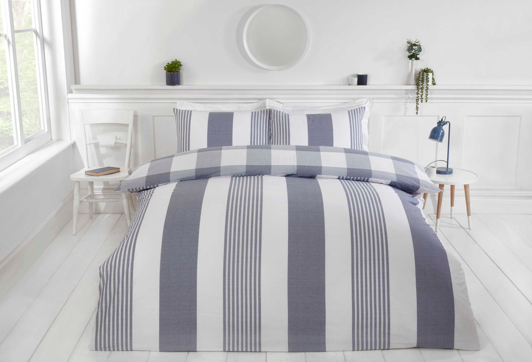 Chambray Blue Eco Friendly Duvet Set